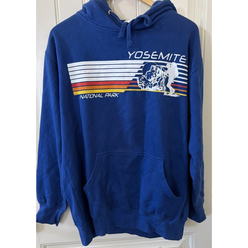 Yosemite National Park Men’s Hoodie Size L Blue